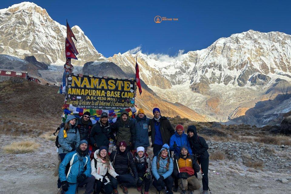 Annapurna Base Camp Trek Crowd