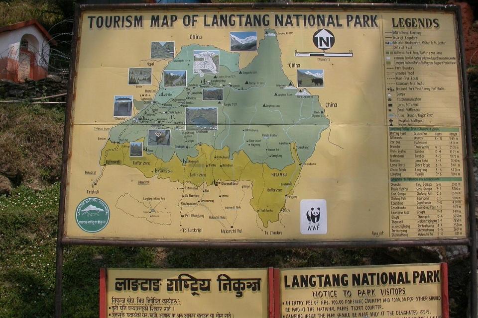 Langtang Valley Trek Map