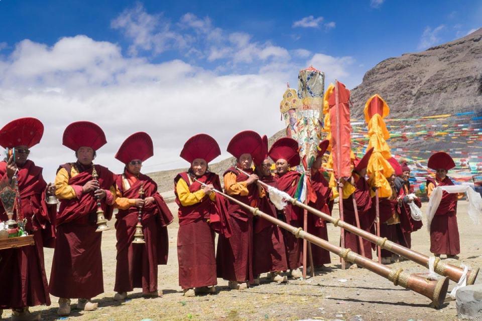 Tarboche Flagpole Raising Ceremony