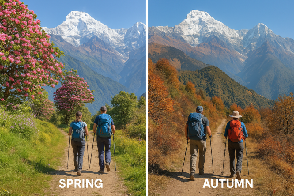 Spring vs Autumn Trekking in Nepal (2025/2026)