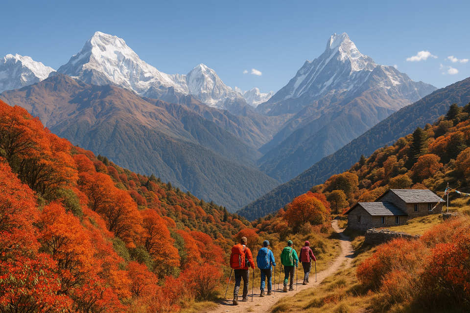 Trekking in Nepal in October 2025