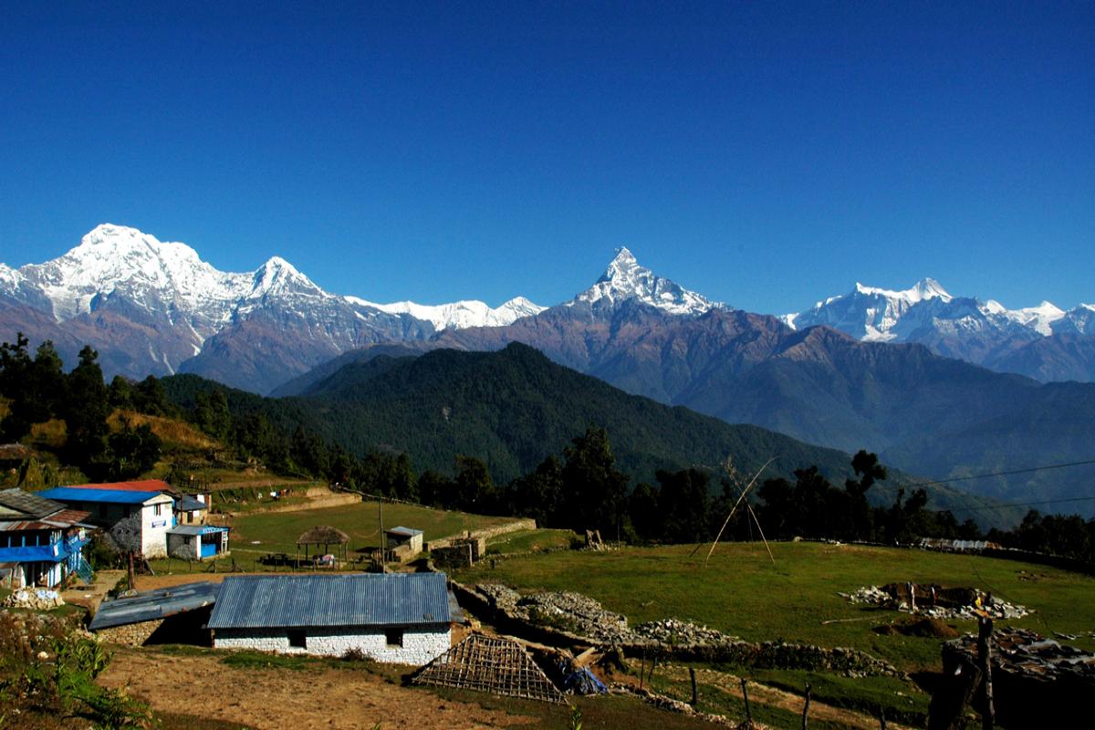 View form Australian Camp - Pokhara